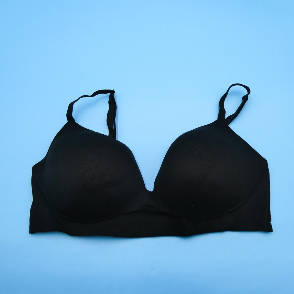 Victoria's Secret Bra Womens 36D Incredible Wireless Black Padded Microfiber